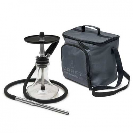 Кальян Craft Ginger Nano (Silver, 33 см, 15 мм, Сумка, Колба, Шахта, Шланг, Мундштук, Нержавеющая сталь, Да)