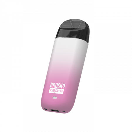 POD-система Brusko Minican 2 (Розово-белый градиент(Pink-white gradient), 400 mAh, 11 W, 3 мл, Датчик затяжки)