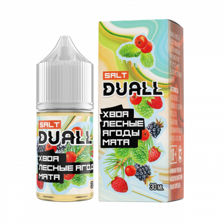 Жидкость Duall salt 30ml LIGHT 20mg (Хвоя Лесные Ягоды Мята, Light)