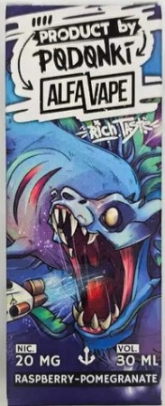 Жидкость Podonki & Alfa Vape 30ml 20mg Ultra (Малина гранат, Hard)