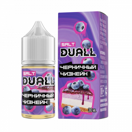 Жидкость Duall salt 30ml HARD 50mg (Черничный Чизкейк, Hard)