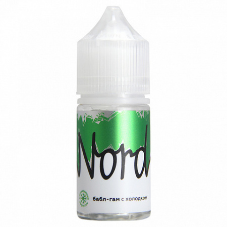 Жидкость Nord Salt 30ml 0mg (Бабл Гам с холодком, Без никотина)