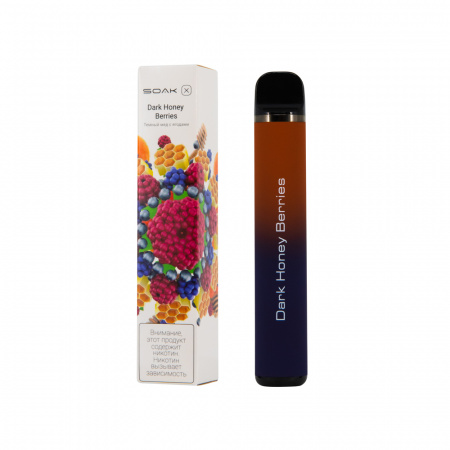 SOAK X 1500тяг (Dark Honey Berries (Темный мед с ягодами), 1500 тяг)