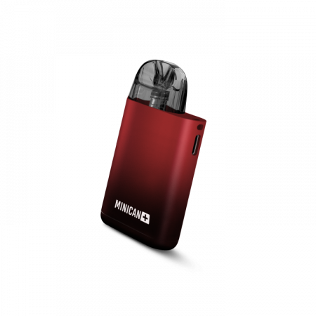 POD-система Brusko Minican Plus (Черно-красный градиент(Black-red gradient), 850 mAh, 11 W, 3 мл, Датчик затяжки)