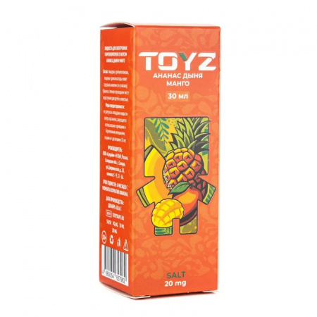 Жидкость Toyz 30ml 20mg (Pineapple melon and mango (Ананас Дыня и Манго), Light)