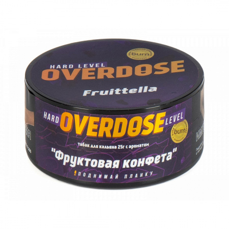 Overdose 25г (Fruittella (Фруктовая конфета), Крепкий)